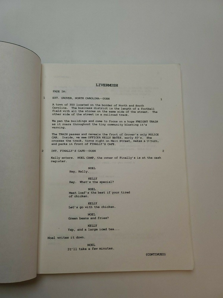 LIVERMUSH / Leon Rippy, 1990's Unproduced Screenplay, First Draft Movie Script