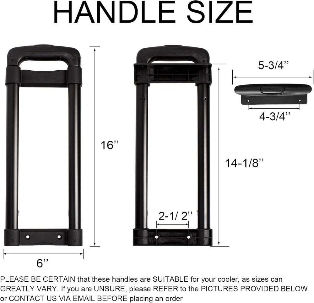 Telescoping Handle for Cooler, Compatible with Igloo Ice Cube and Latitude 60 Qt