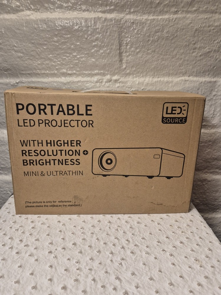 Portable LED Projector High Resolution Brightness, Mini Ultrathin