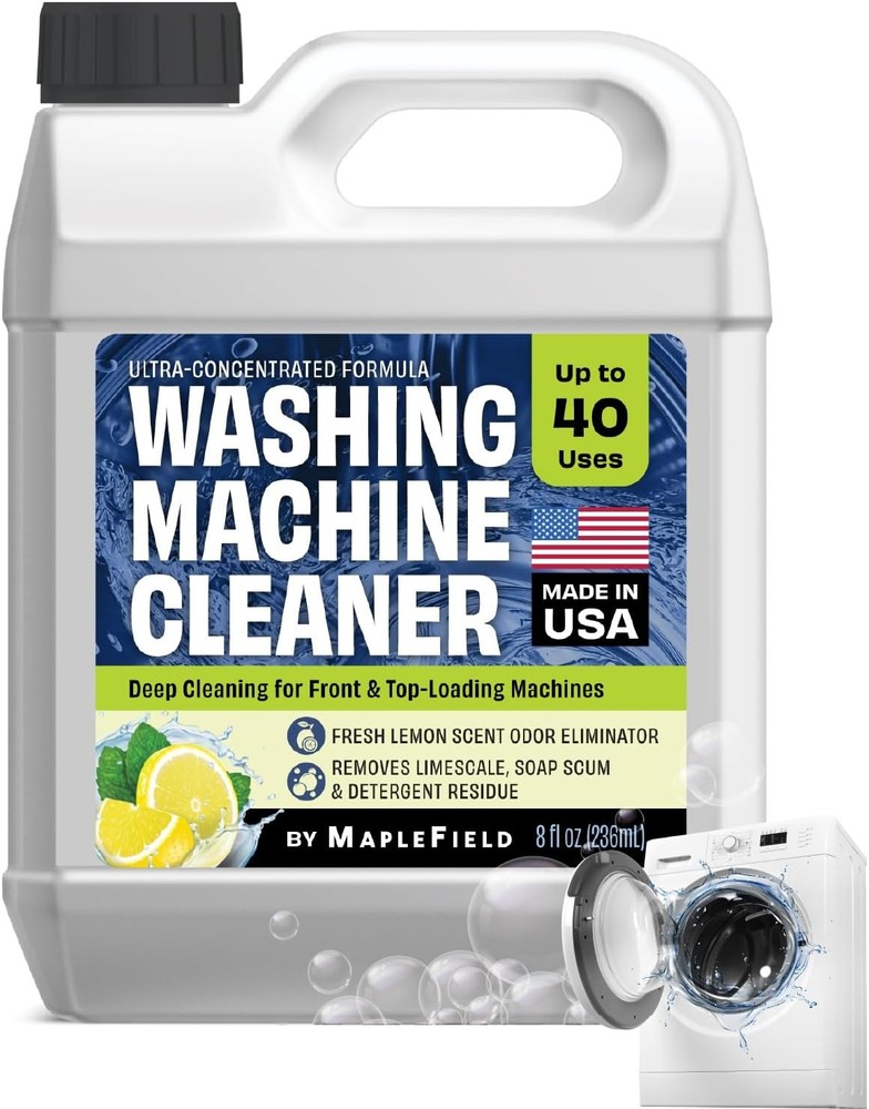 Maplefield Washing Machine & Laundry Cleaner + Deodorizer, 8oz, Refreshing...