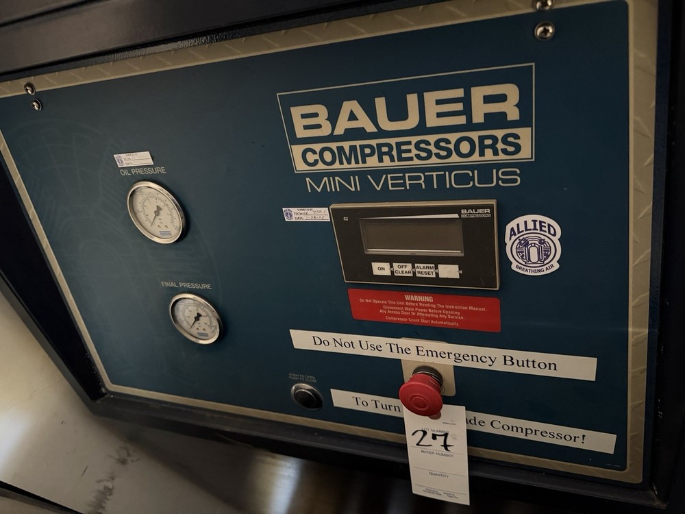 Bauer Mini Verticus GI 120V-E3/460V Compressors 2008
