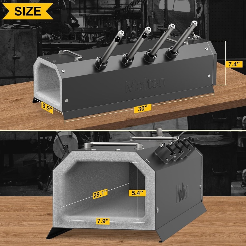 Four Burner Propane Forge for Home＆Professional, Gas Forge-Efficient Heating