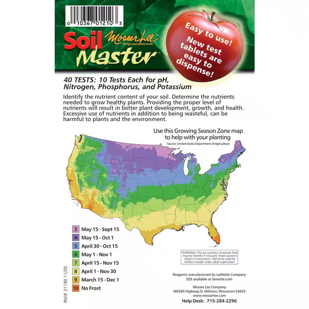 Soil Master Soil Test Kit with 40 Tests