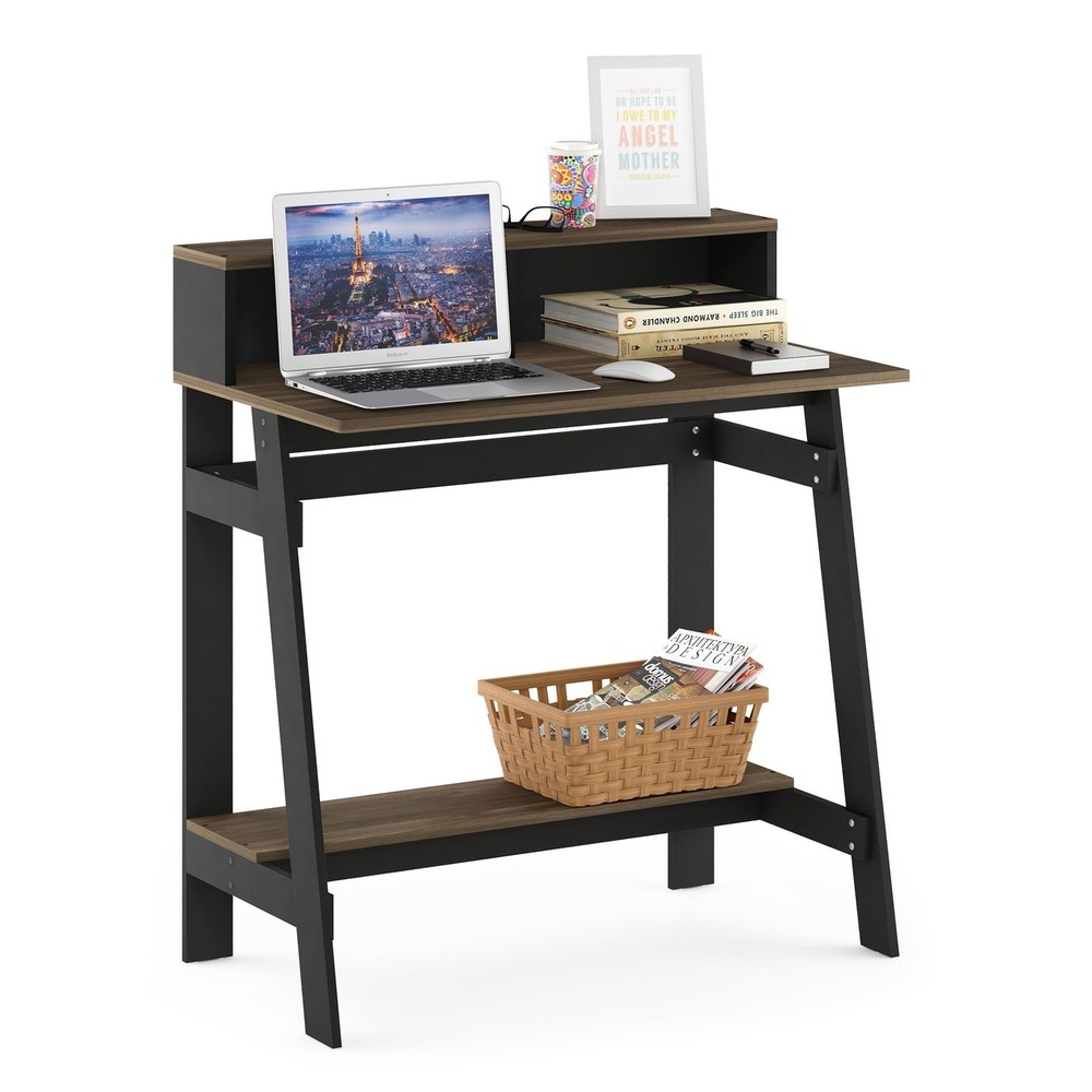 Columbia Walnut A Frame Computer Desk Simplistic Style W Easy Assembly & Modern