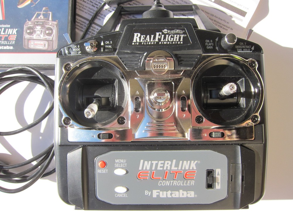 Real Flight R/C Flight Simulator G4 DVD Software + Interlink Elite Controller