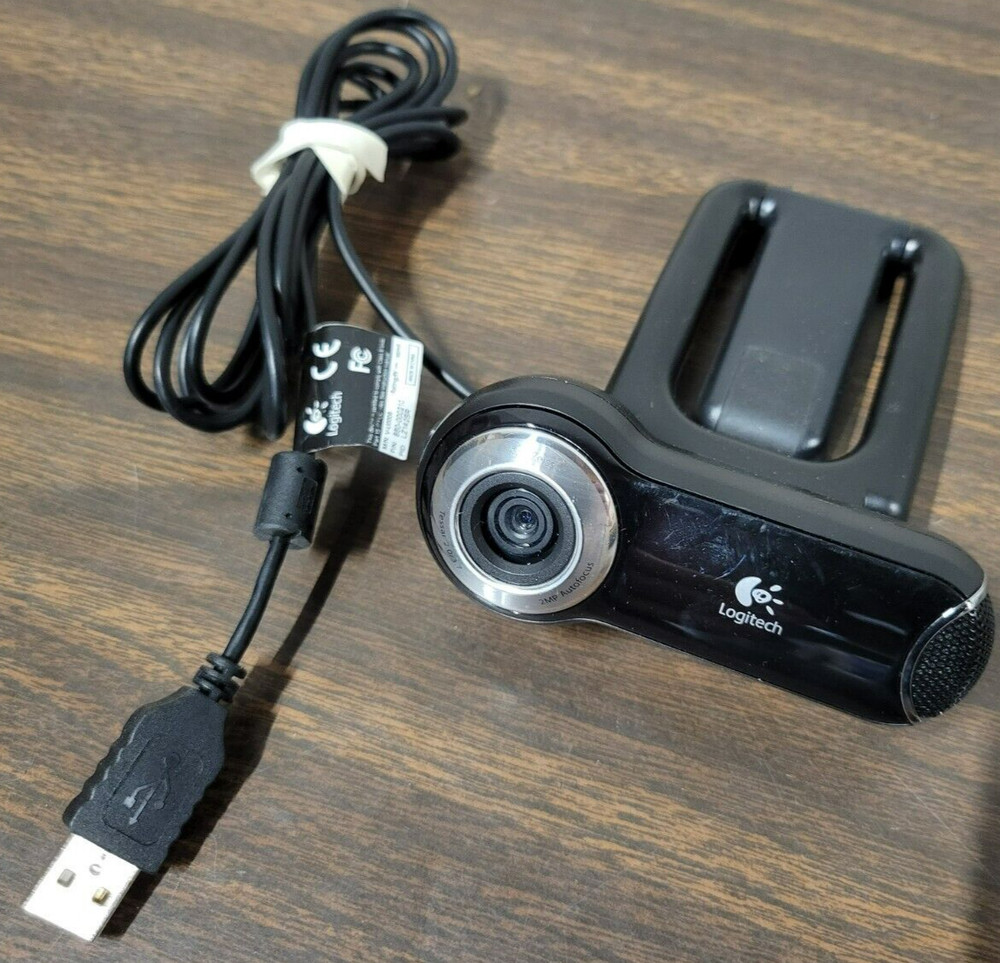 Logitech 860-000210 USB Webcam PC Camera Notebook Desktop Windows