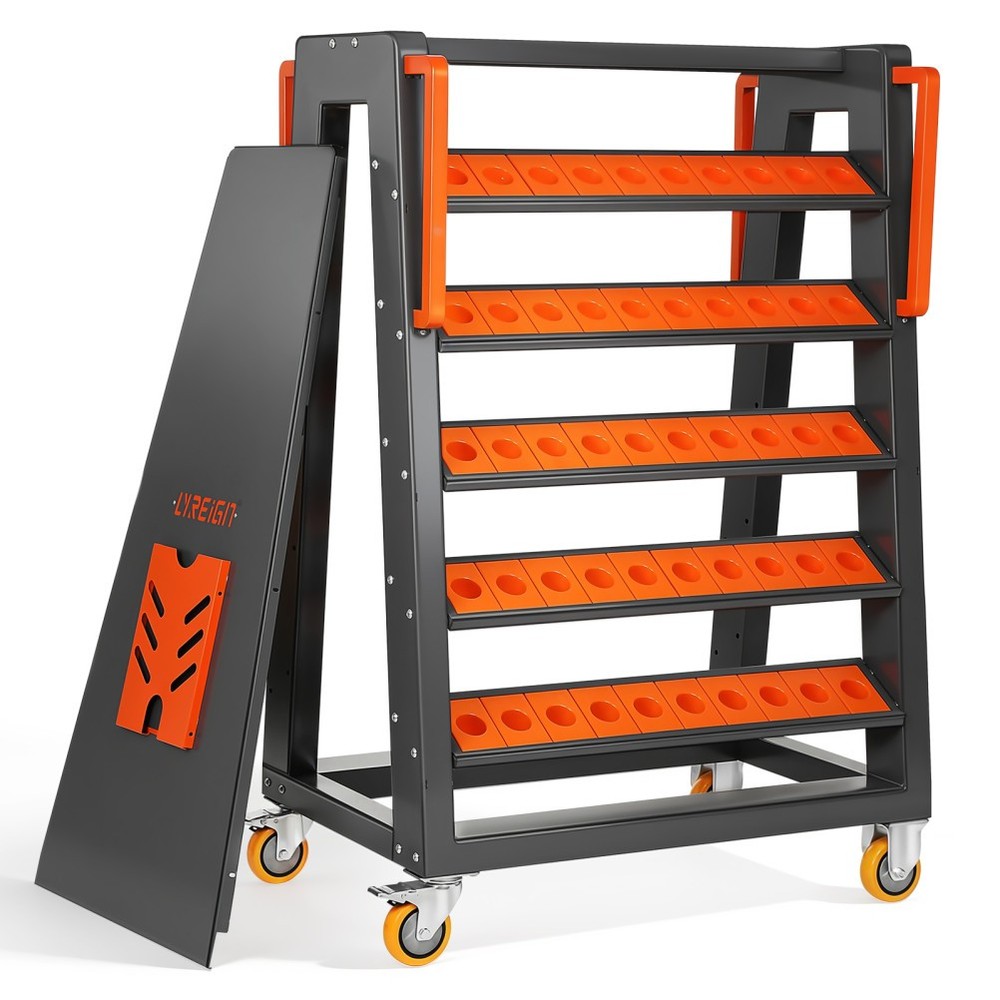 Rolling CNC Tool Carts CNC Tool Storage Rack CNC Mobile Tool Cabinet Tool Rack