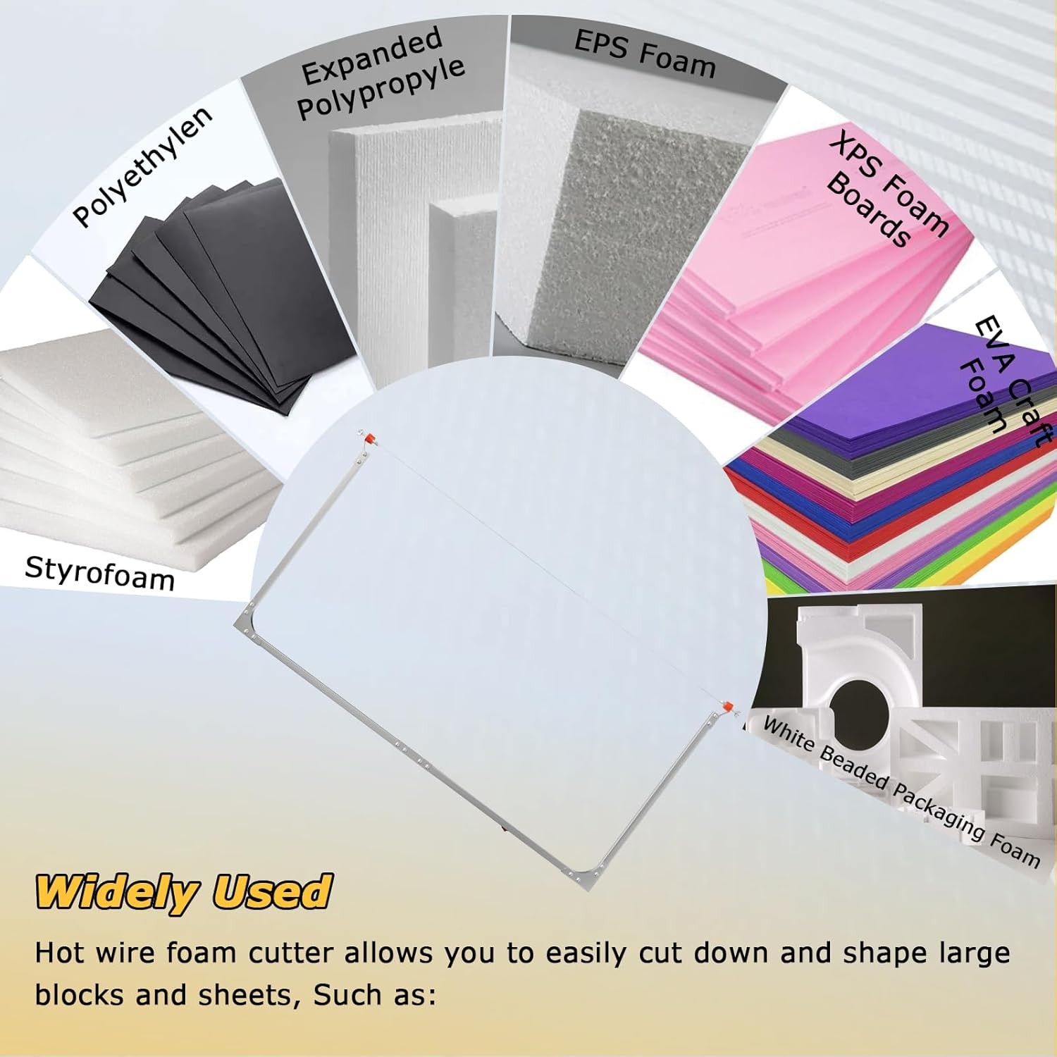 Adjustable 4FT Hot Wire Foam Cutter with Adjustable Multi-Heat Power Supply