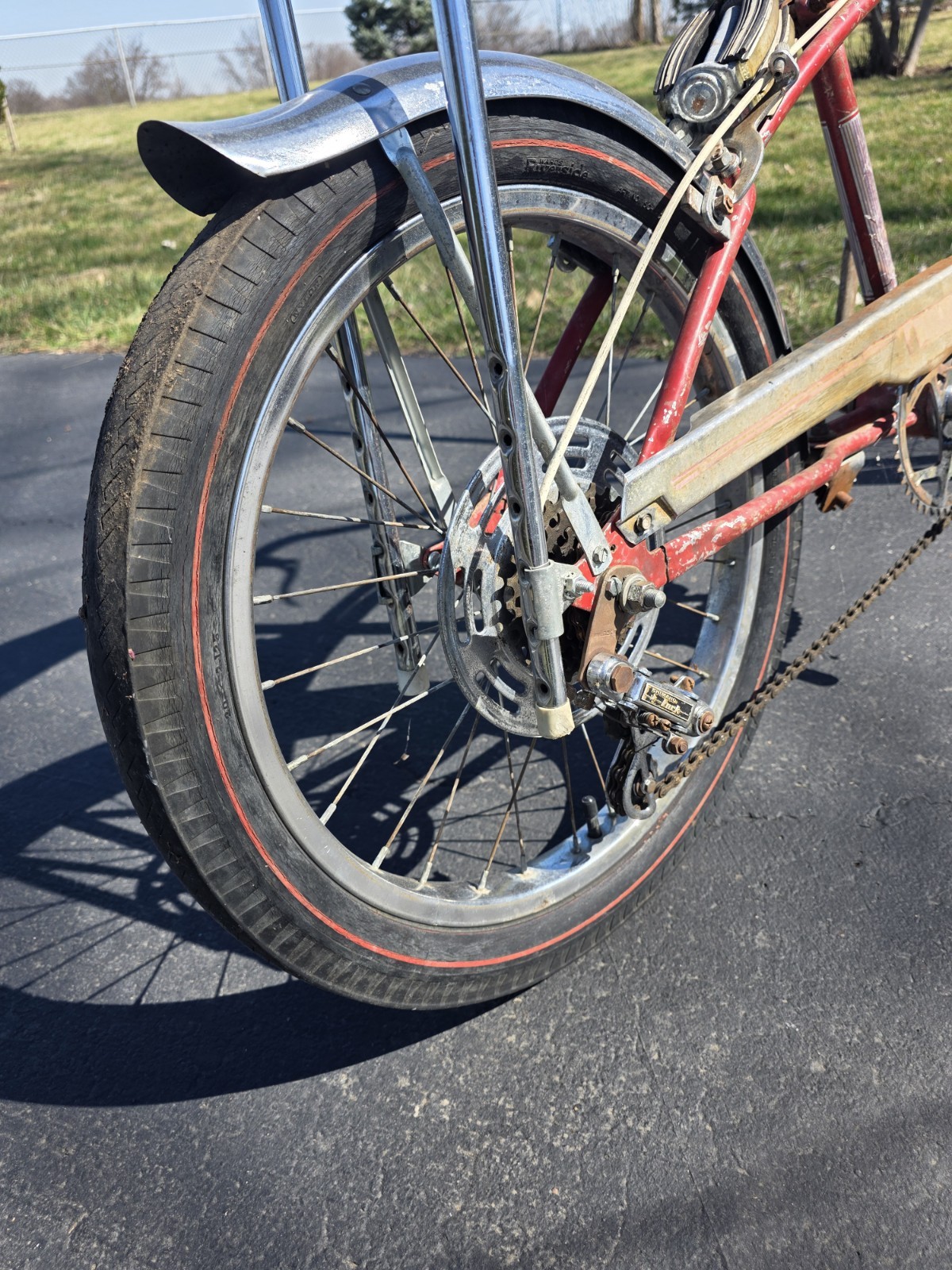 1969 Montgomery Wards Formula V original Survivor Flamboyant red 69 Muscle Bike