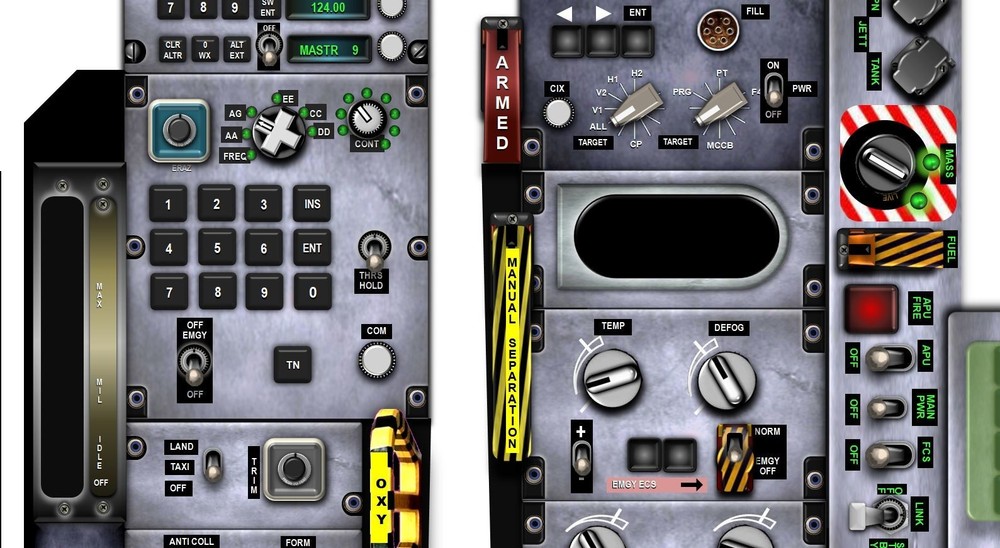 GRIPEN E COCKPIT instrument panel CDkit