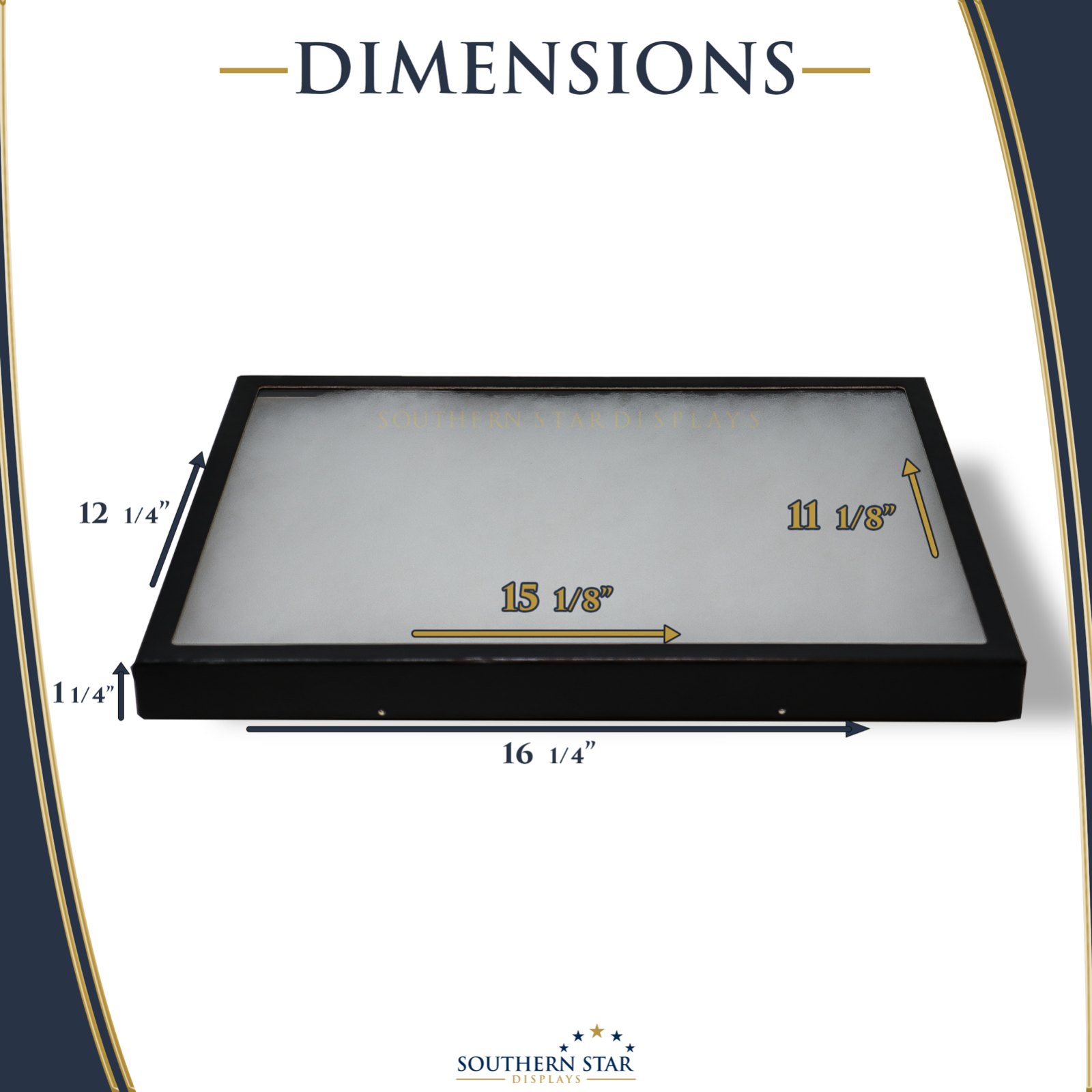 4 Pack of 12 x 16 x 1 1/4 Riker Display Cases Boxes for Collectibles Arrowheads