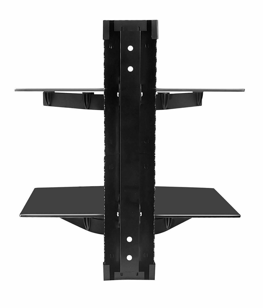 Mount-It! Floating Wall Mounted Shelf Bracket Stand | 2 Shelves, Open Box