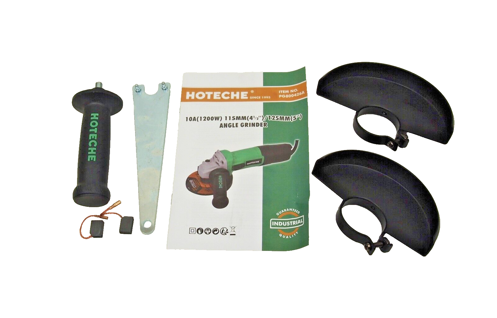 Hoteche 4-1/2" 5" Electric Variable Speed Angle Grinder 10AMP P800426A