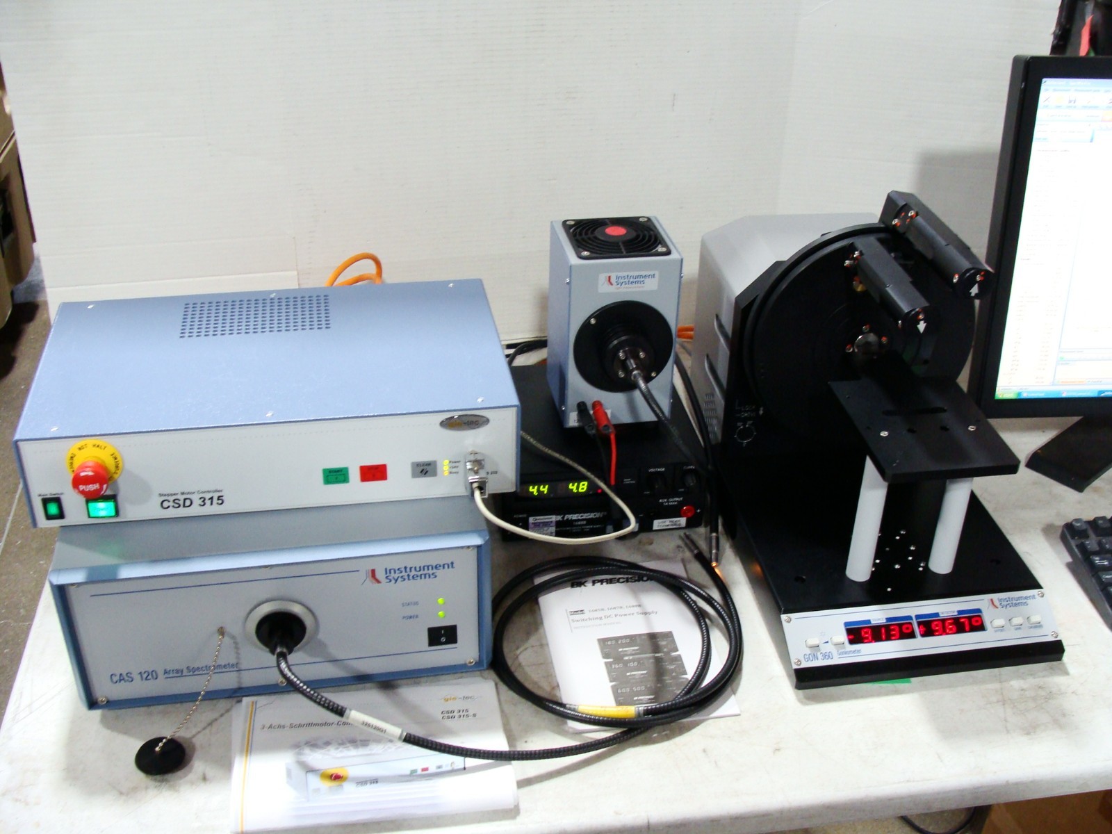 Instrument Systems CAS-120 Array Spectrometer + GON360 Goniometer, Software & ++