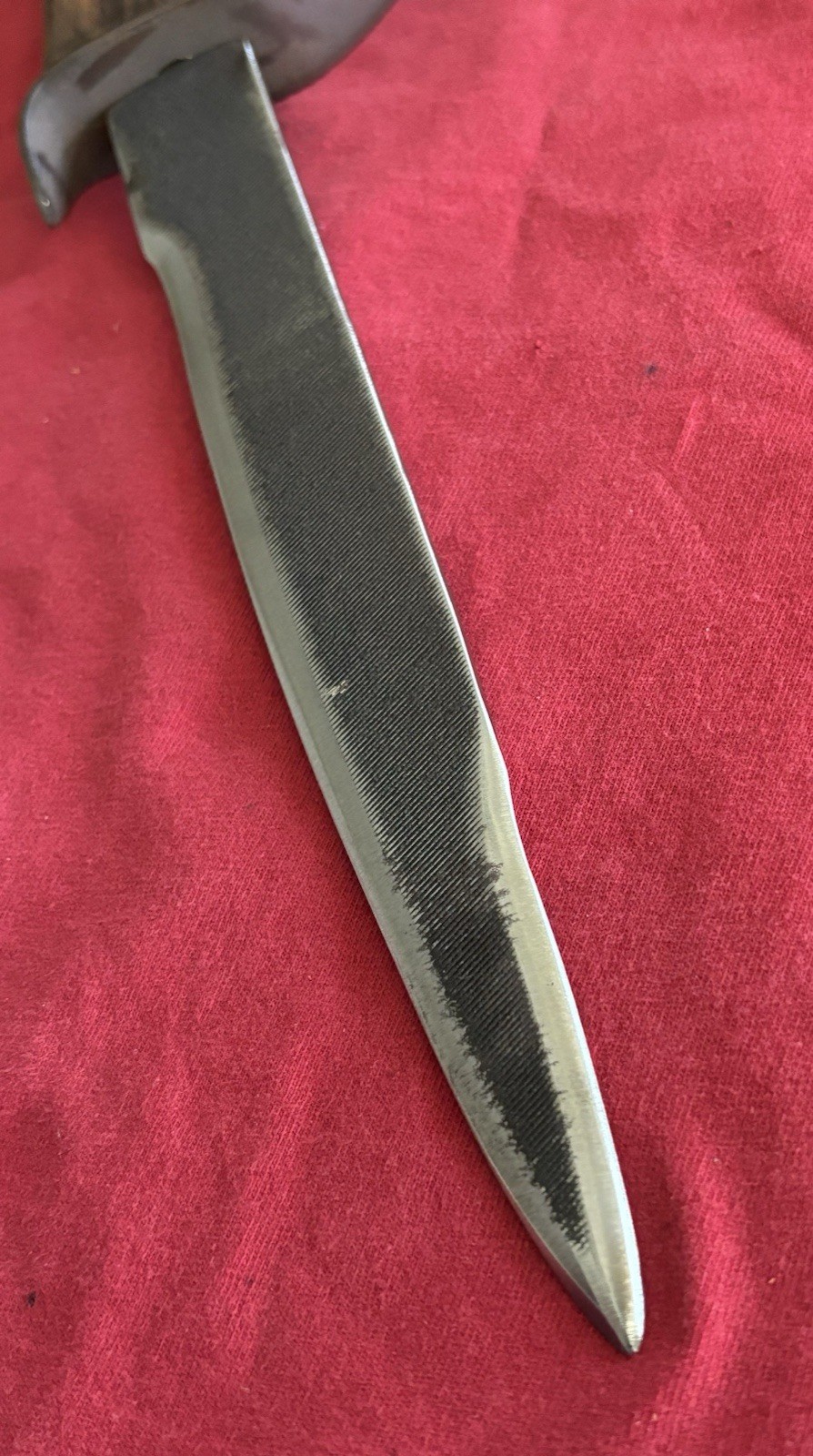 Civil War Reenactment Bowie Knife Brass Handle 9.25 Blade