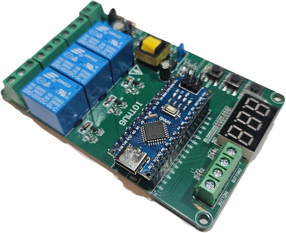 Light Controller Board with Multi-Channel Setup and Easy Programming Interface
