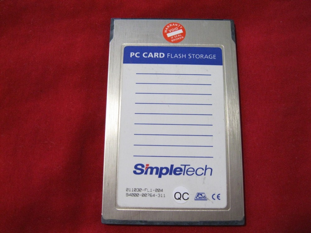 SIMPLETECH ATA PC CARD FLASH STORAGE 512MB TESTED! FAST FREE SHIPPING!!