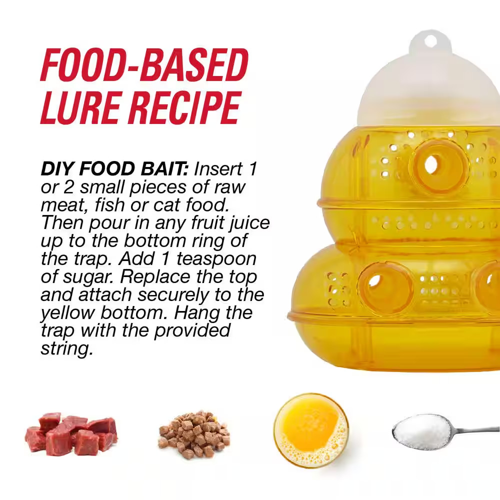 Yellow Jacket and Wasp Traps (6-Pack)