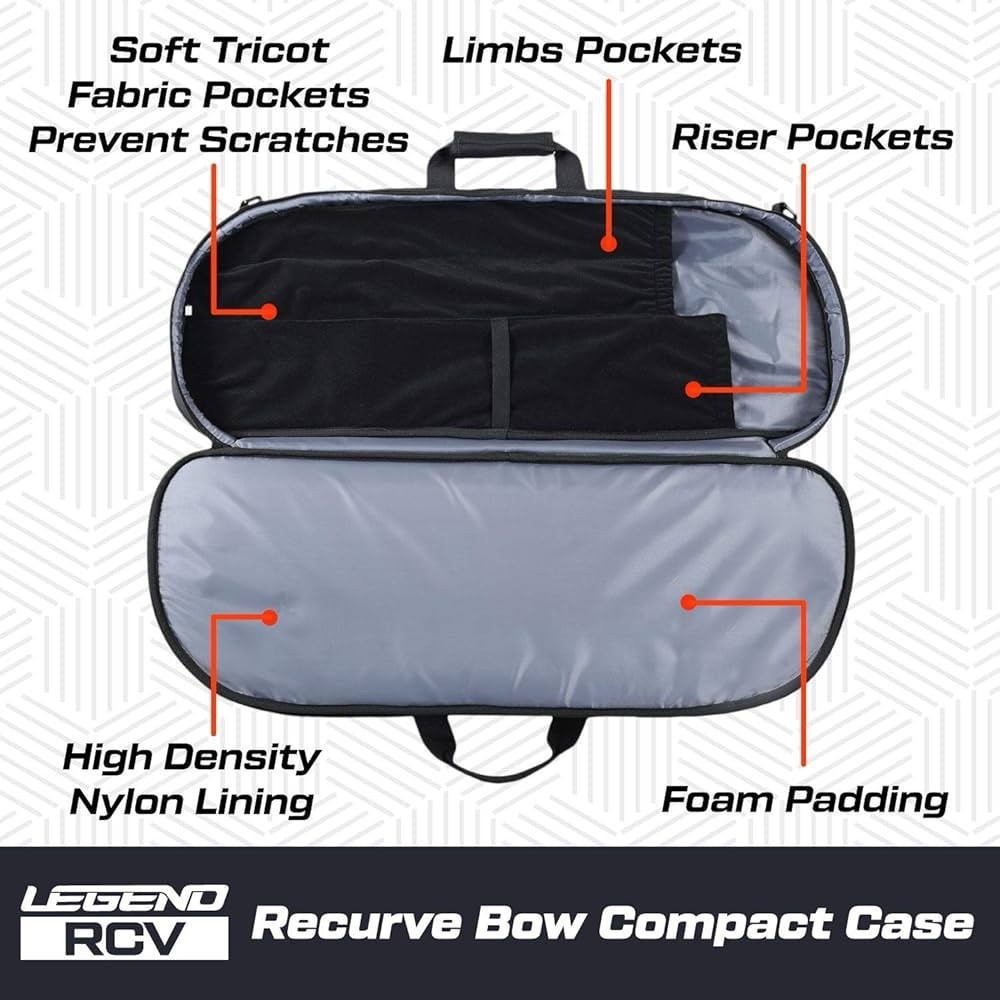 Legend Take Down Case 60" String Black/White with Arrows and More!