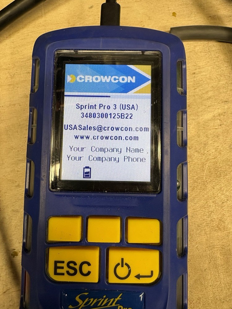 CrowCon Sprint Pro Multi-Function Flue Gas Analyzer W/ Case & Printer