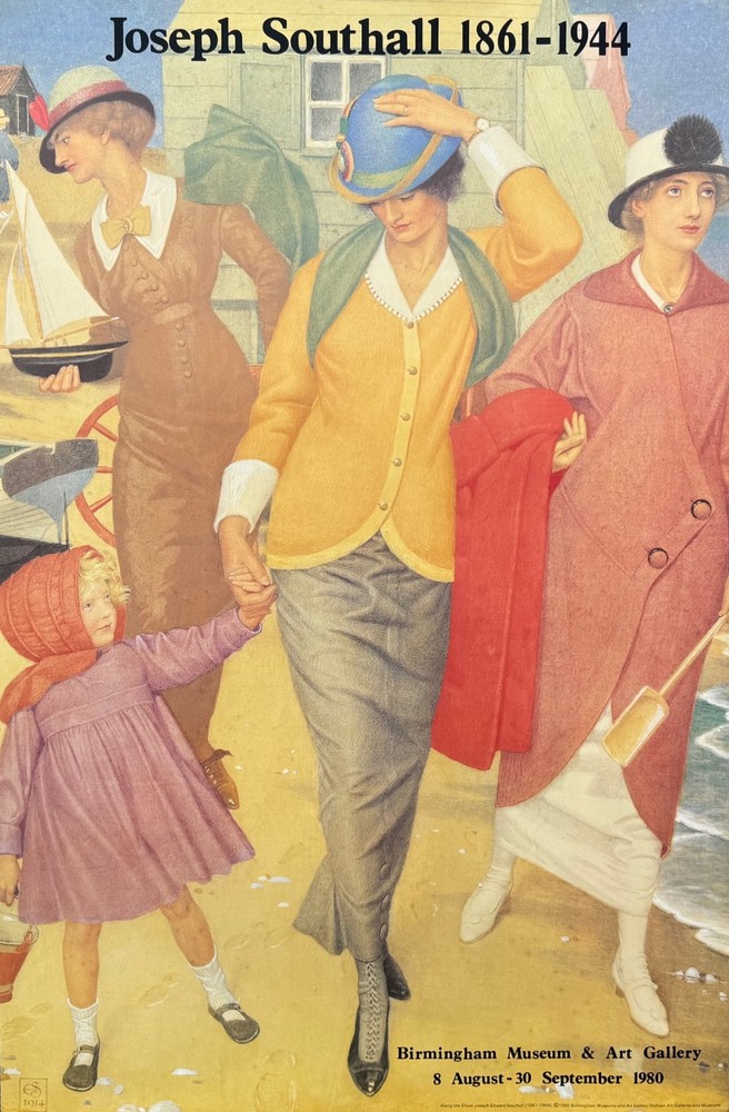 Joseph Edward Southall ALONG THE SHORE 1980 Lithograph Art
