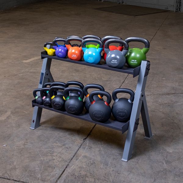 Body-Solid Dual Dumbbell & Kettlebell Rack GDKR100