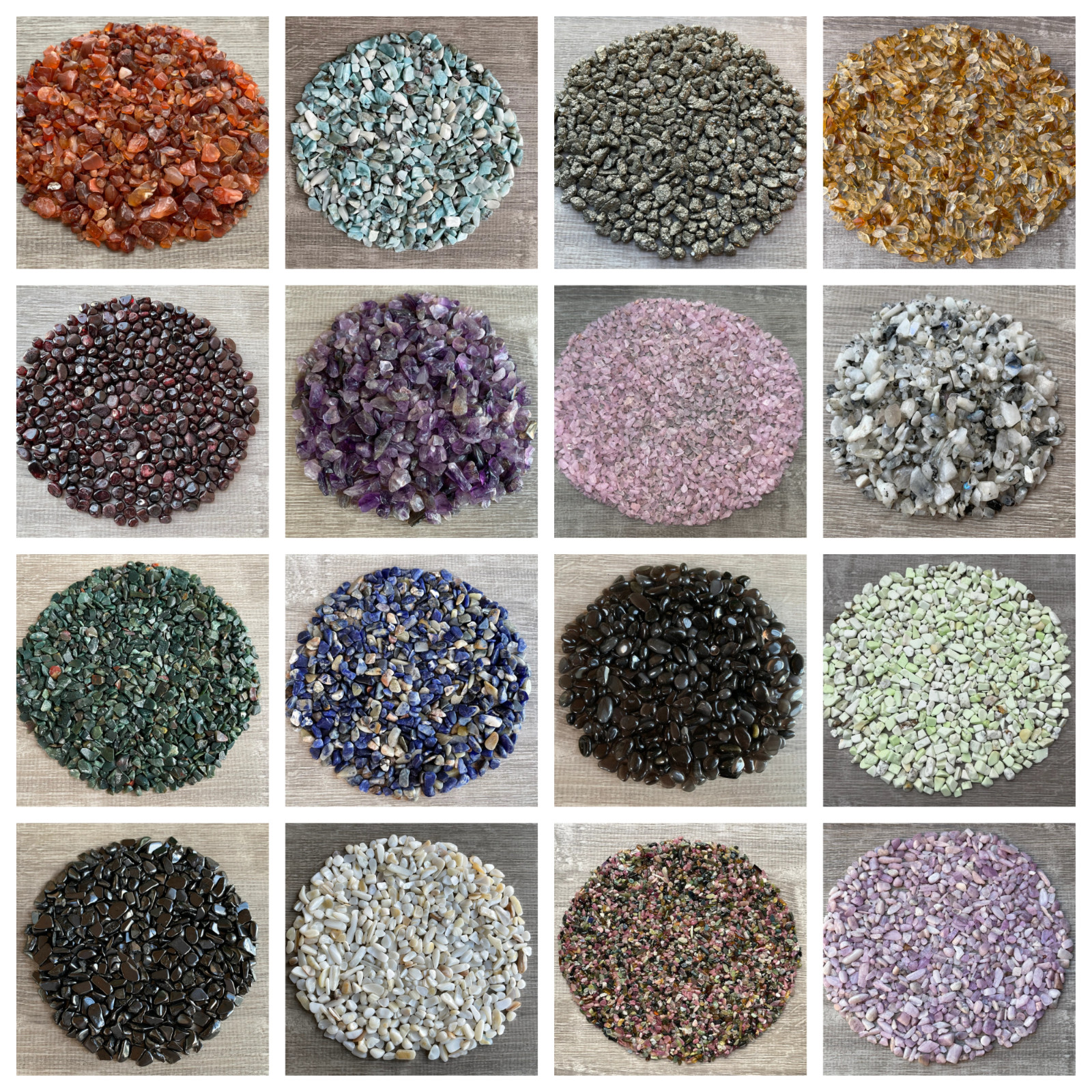 Grade A++ Semi Tumbled Gemstone Mini Chips 3 - 18 mm, Choose From 4 oz to 3 lbs