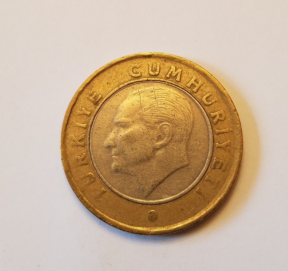 2009 Turkey lira, modern circulation issue, KM-1244 (TU2)