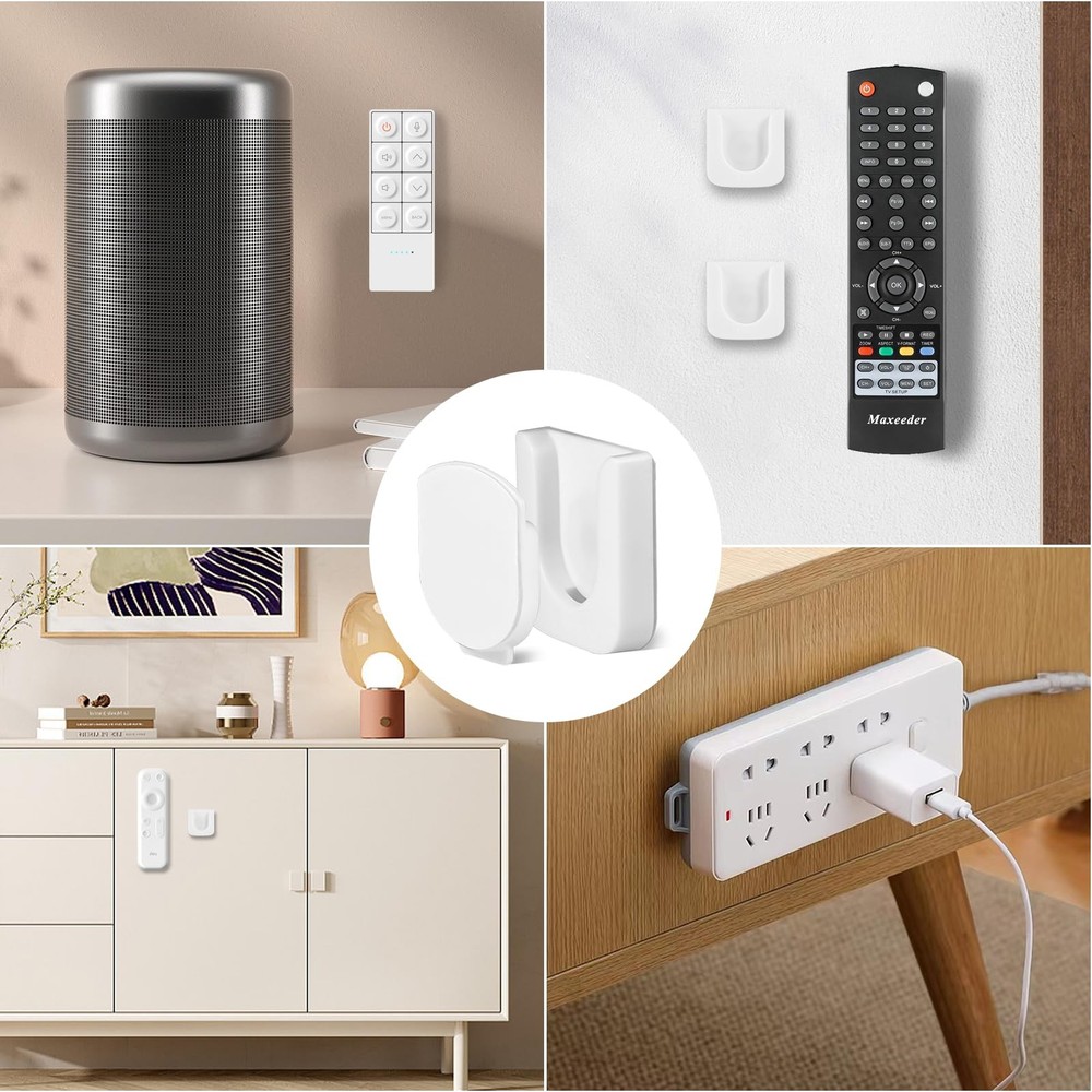 Remote Control Holder Wall Mount 5 Pack Magnetic Control Organizer Containers...