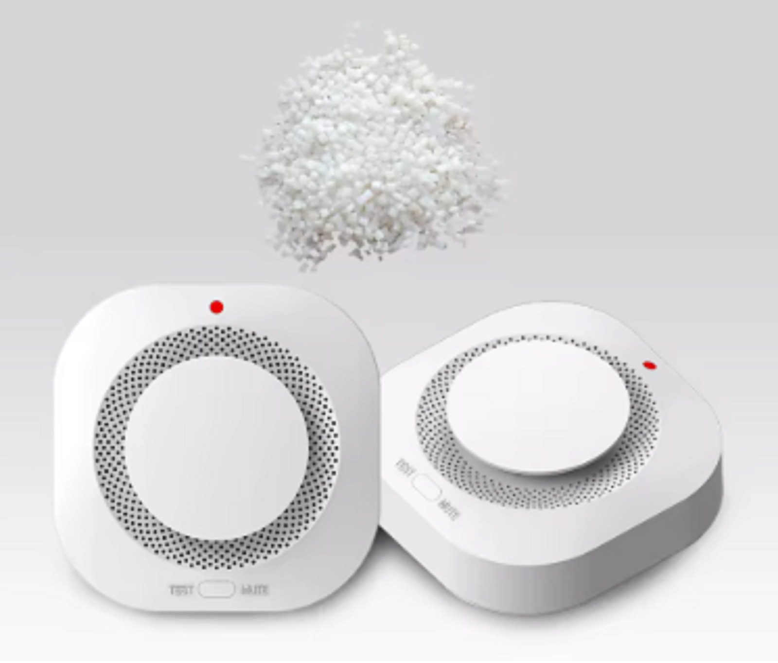 Smoke Detector, 2 in 1 & Smoke Alarm,Fire Detector Home Security Smoke Detecto