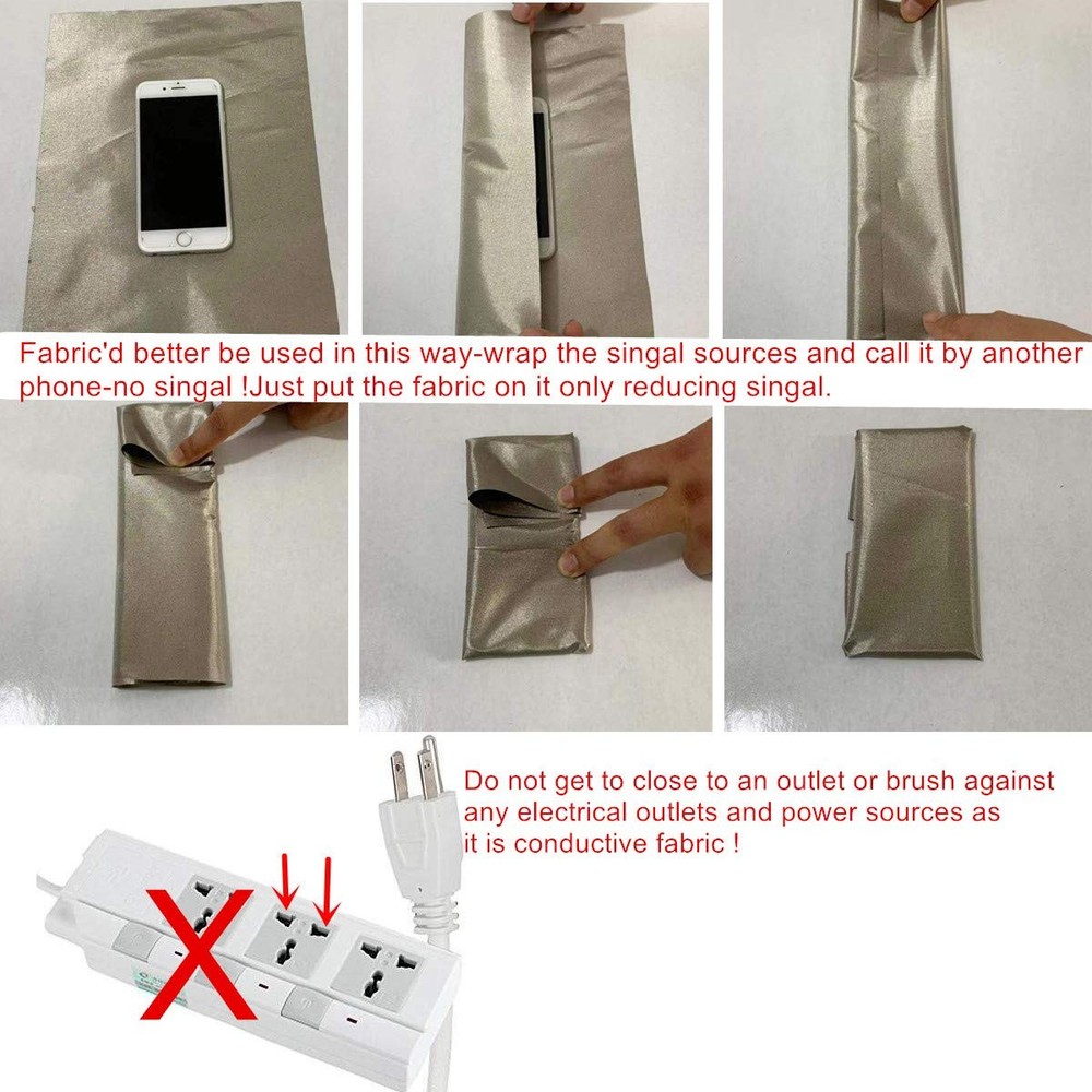 Adjustable EMF Shield Smart Meter Cover - RF Radiation Blocker Faraday Cage