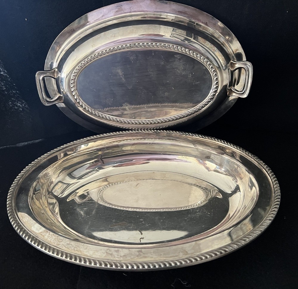 Poole Silver Co EPNS 1104 Buffet Covered Serving Dish Server Silverplated Plate