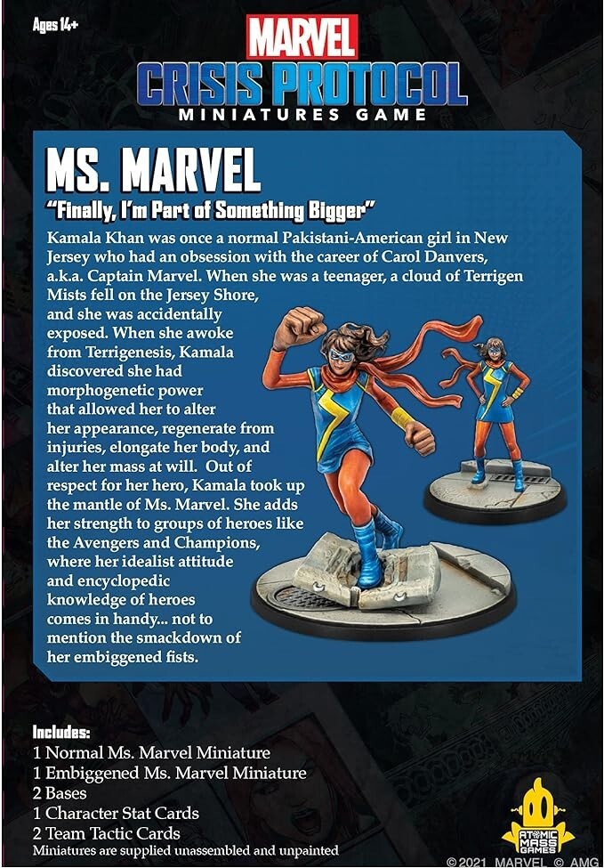 MARVEL CRISIS PROTOCOL - MS. MARVEL (SEALED)