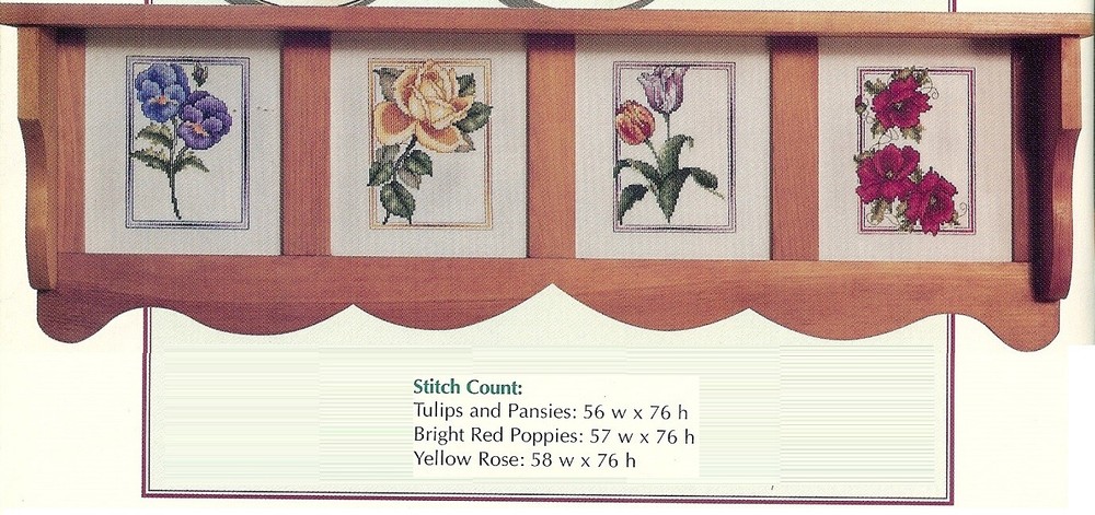FLOWERS YEAR 'ROUND  -  CROSS STITCH PATTERN ONLY  HM RYA