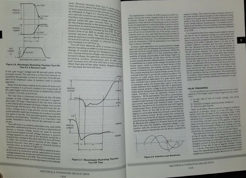 USED 1991 Motorola Thyristor Device Data Rev 3
