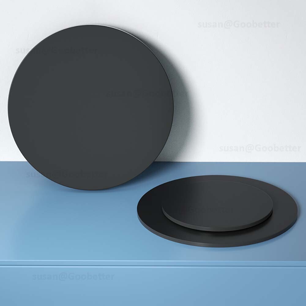 Circles Cut Disc Black PP Plastic Round Discs, Custom Sizes