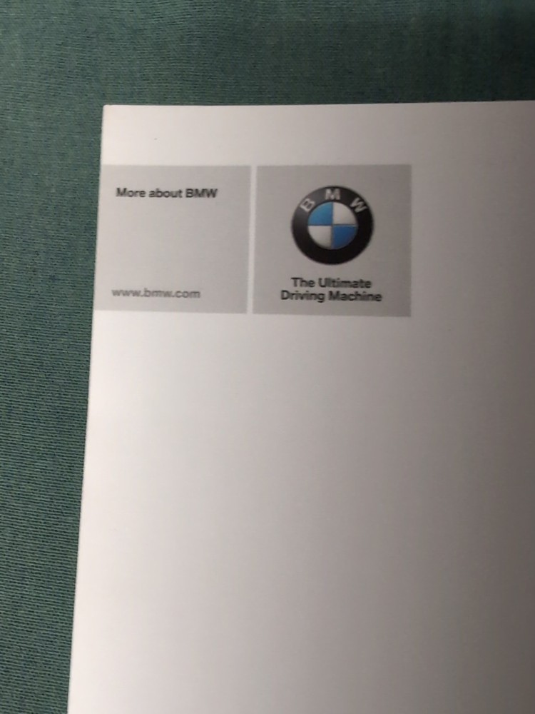 BMW X5 & X6 Quick Reference Booklet#01402916962