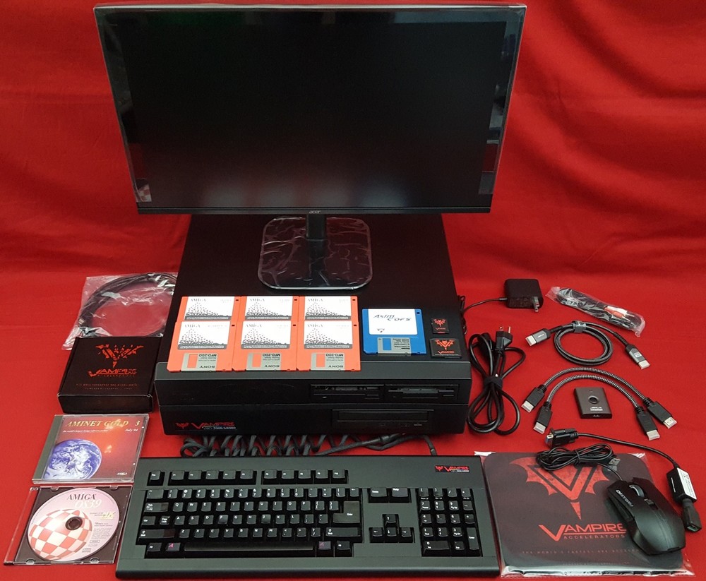 BLACK Vampirized Commodore Amiga 2000 A2000 Desktop Computer 68080@85mhz Vampire