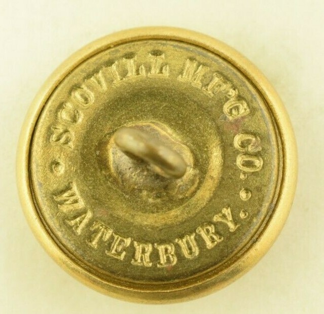 1880s-1900 Connecticut State Seal Uniform Button Replacement Original 2 D11