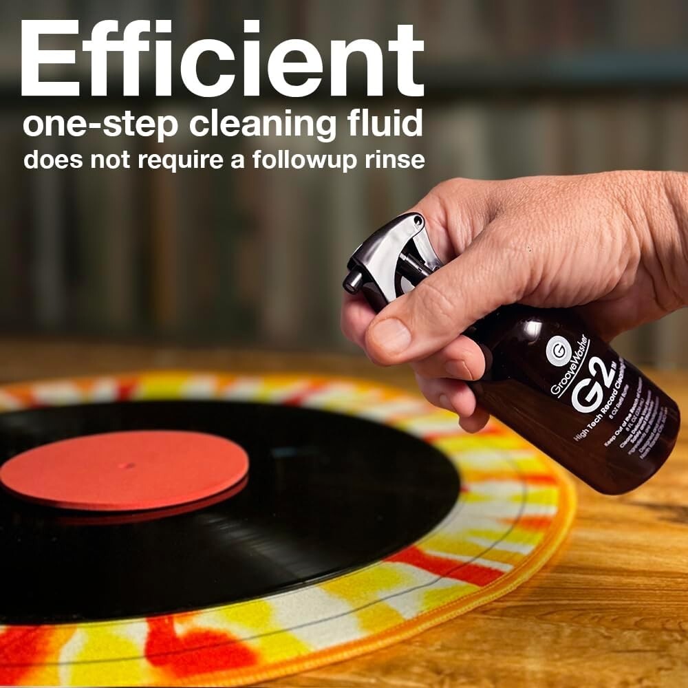 G2 High Tech Vinyl Record Cleaning Fluid Refill - 8 fl oz, No-Rinse Solution