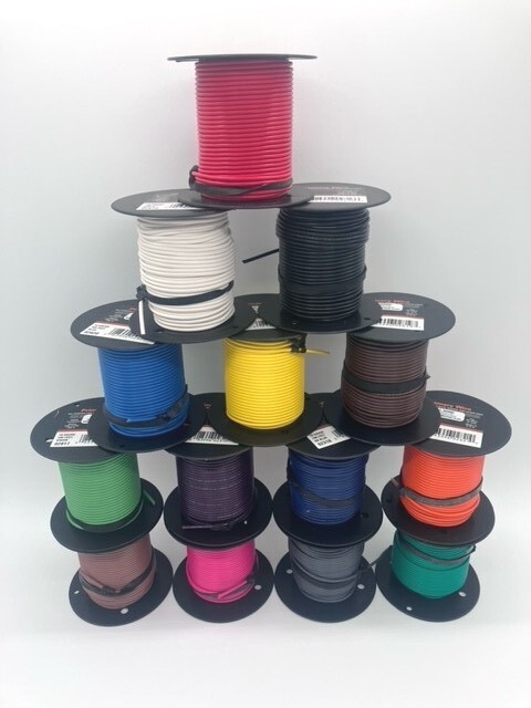 18 Gauge Primary Wire 100% Fine-Stranded Copper USA Made Lot NOT CCA