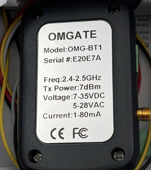 OMGATE OMG-BT1 Bluetooth Remote Garage Door / Gate Controller W/ box