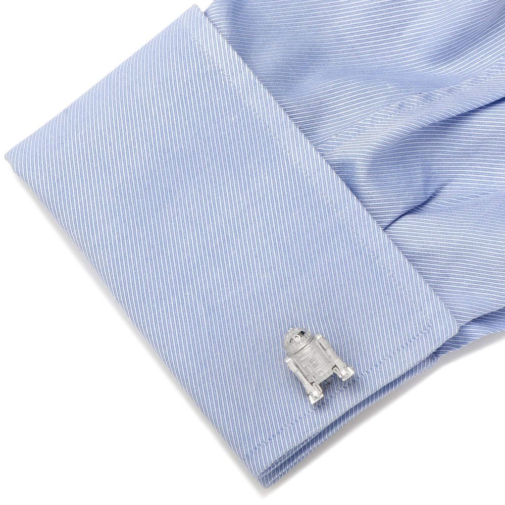 Star Wars R2-D2 Sterling Silver 3D Cufflinks