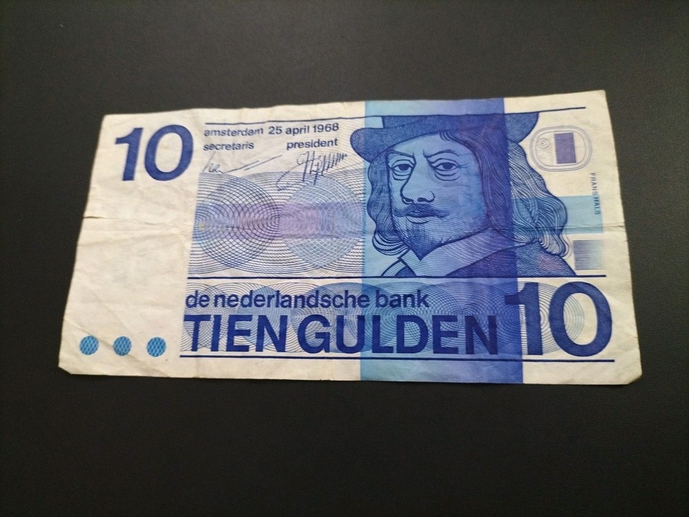 Netherlands 10 Gulden 1968