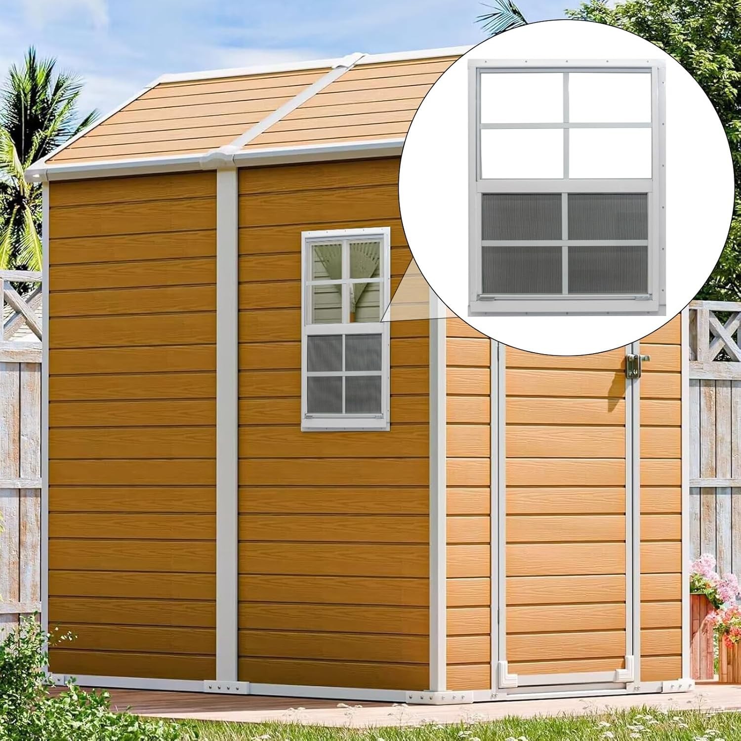 Corrosion-Resistant 12 x 18 Shed Windows - 2 Pack with Quick DIY Installation