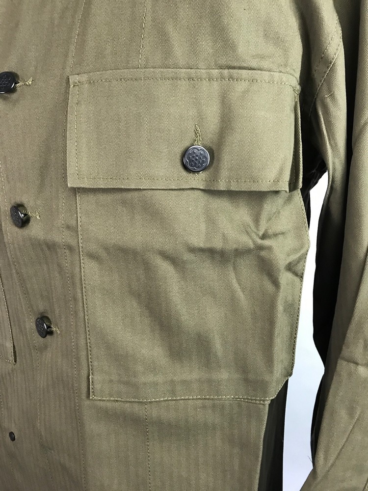 WWII US ARMY TYPE II HBT COMBAT FIELD JACKET-SMALL