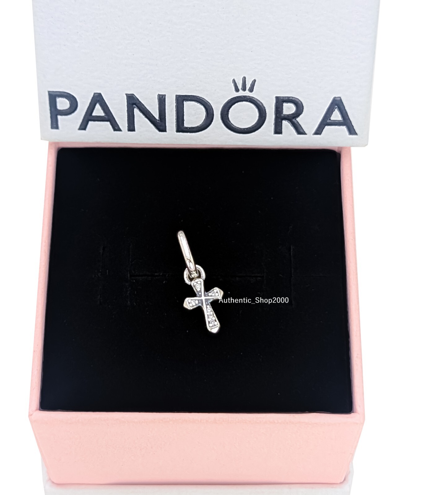 New 100% Authentic PANDORA ME 925 Silver Sparkling Cross Mini Charm 793044C01