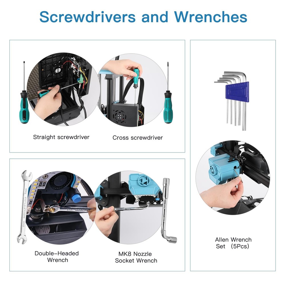 Sovol 3D Printer Tools Kit, 78 PCS Accessories with Nozzle...