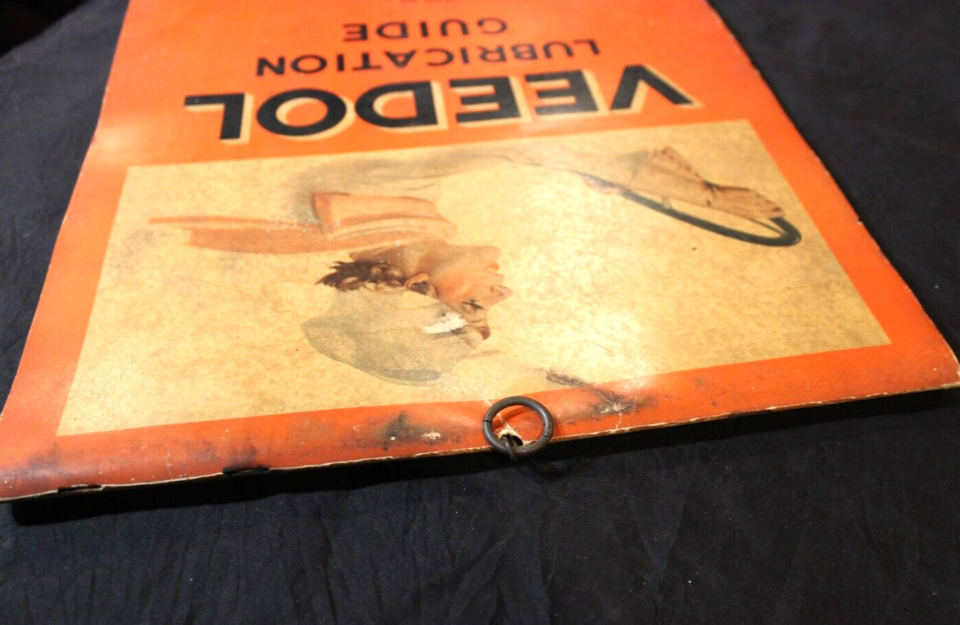 VTG. 1935 VEEDOL MOTOR OIL DEALER LUBRICATION GUIDE ~ TIDE WATER OIL COMPANY