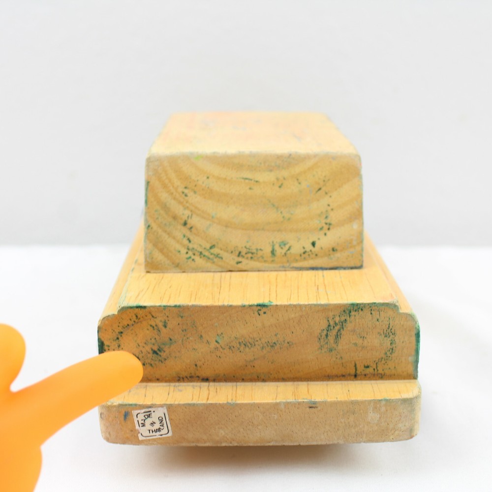 Wooden Car Solid Wheels Montessori Toy Learning 8.5"